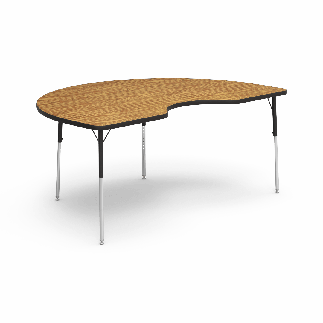 Virco 4000 Series 48" x 72" Kidney Table
